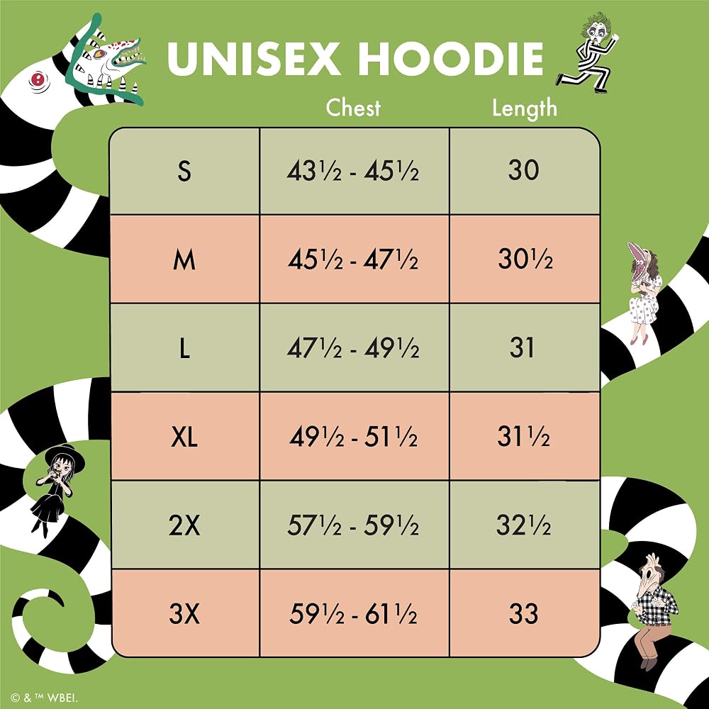 Loungefly x Beetlejuice Sandworm Glow Unisex Hoodie - GeekCore