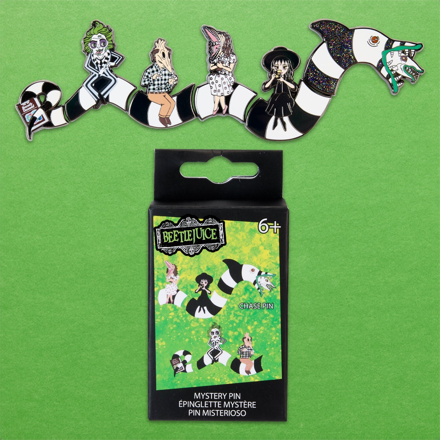 Loungefly x Beetlejuice Sandworm Puzzle Blind Box Mystery Pin - GeekCore