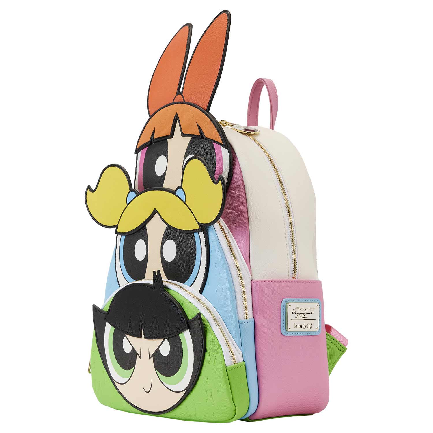 cartoon girl mini backpack Loungefly x Cartoon Network Powerpuff Girls Triple Pocket Mini Backpac – GeekCore