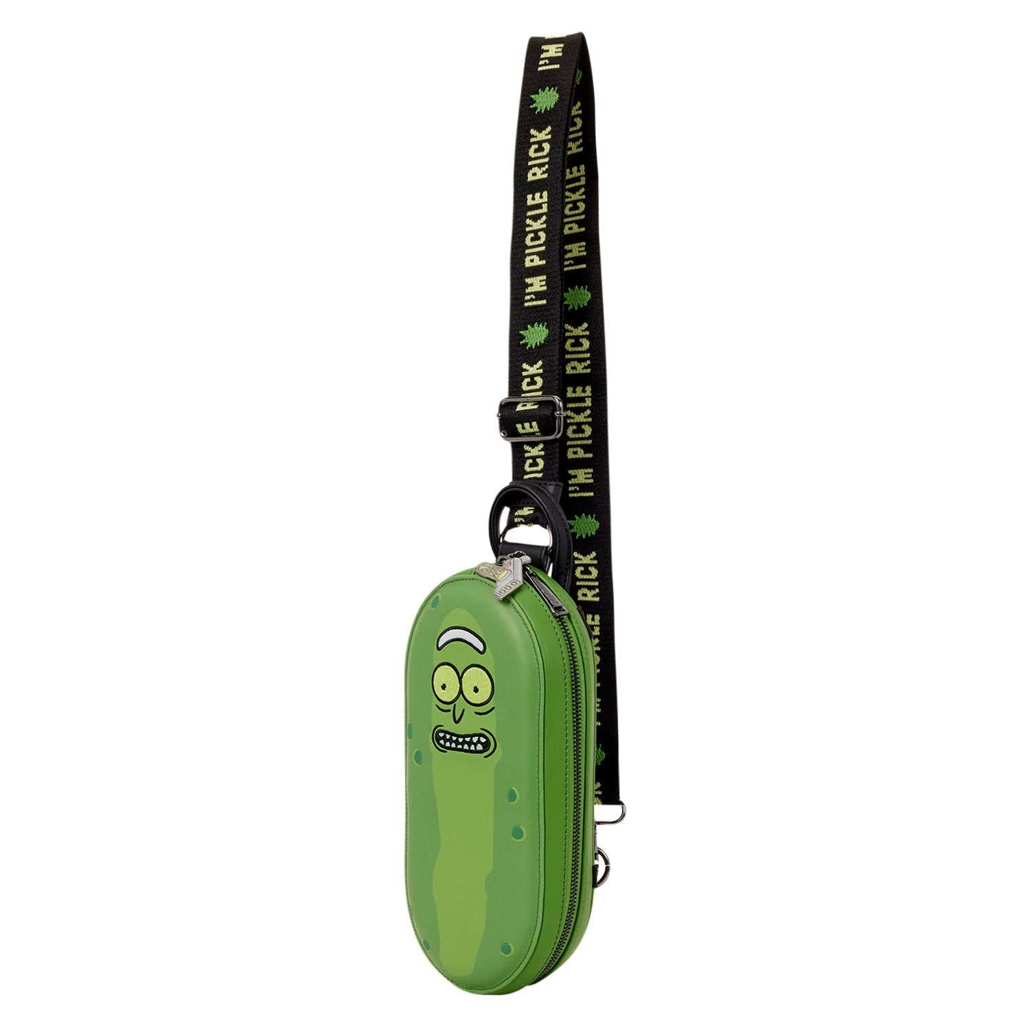 Loungefly x Cartoon Network Rick and Morty Pickle Rick Sling Crossbody Bag - GeekCore