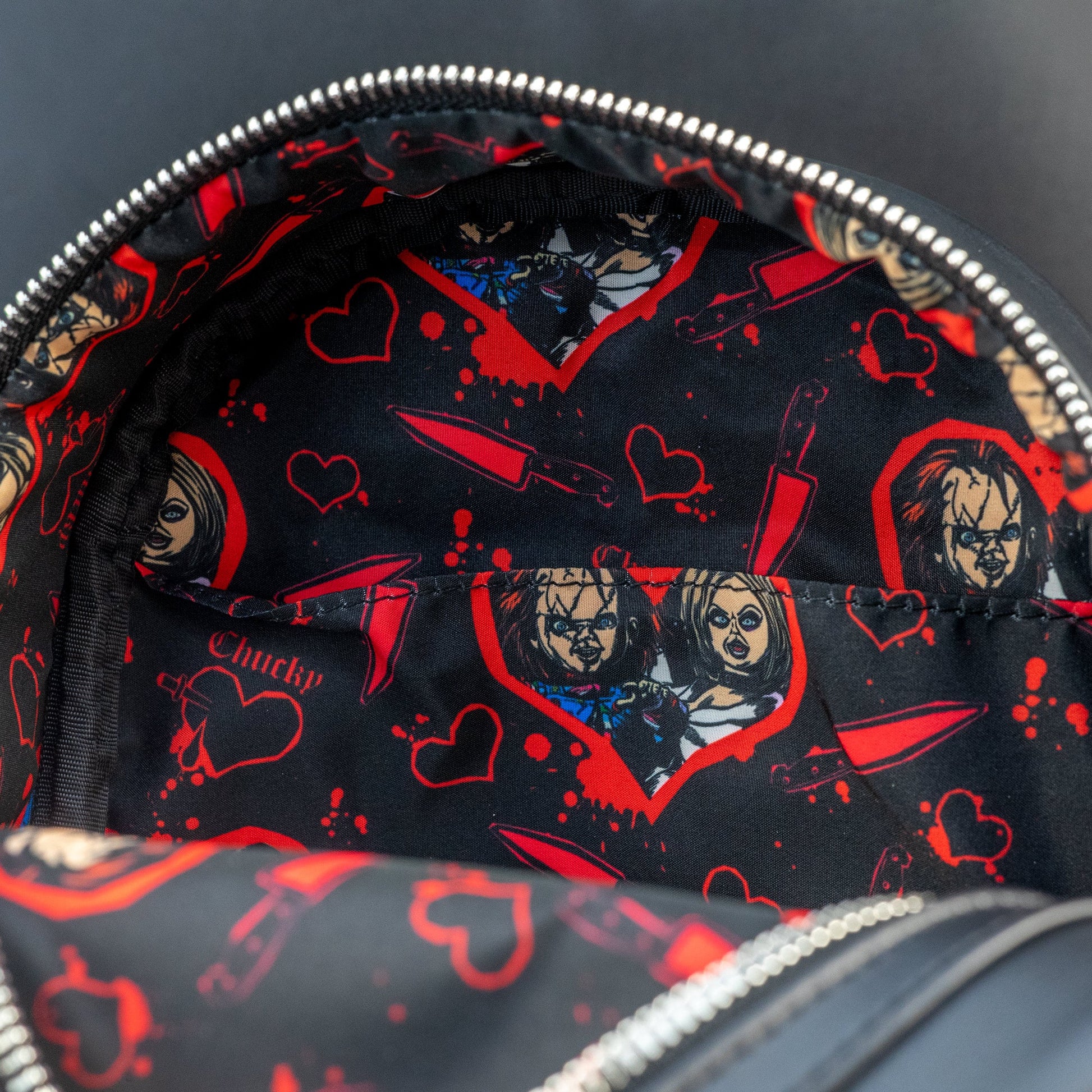 bride of chucky cosplay mini backpack Loungefly x Child's Play Bride of Chucky Tiffany Cosplay Mini Backpack – GeekCore