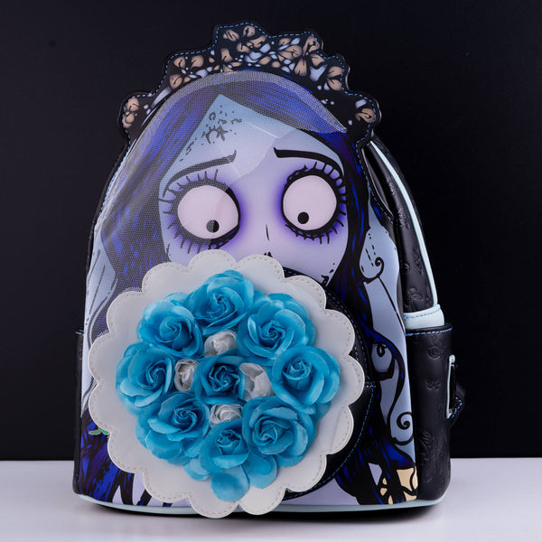 Emily Bouquet Mini Backpack Vegan Leather Faux Flowers Applique The Corpse Bride Emily Bouquet Mini Backpack main image 4