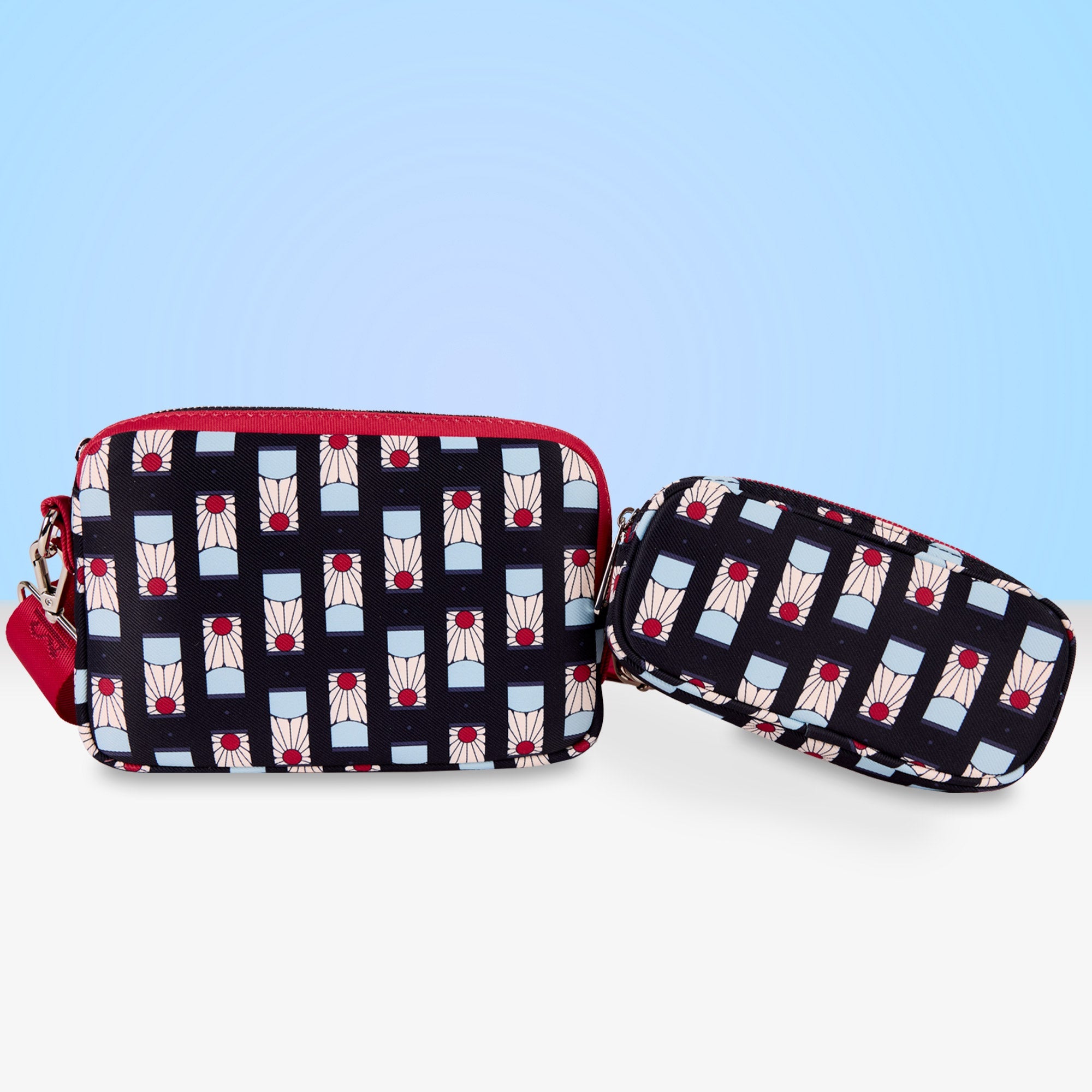 Loungefly x Demon Slayer Tanjiro AOP Sling Bag - GeekCore