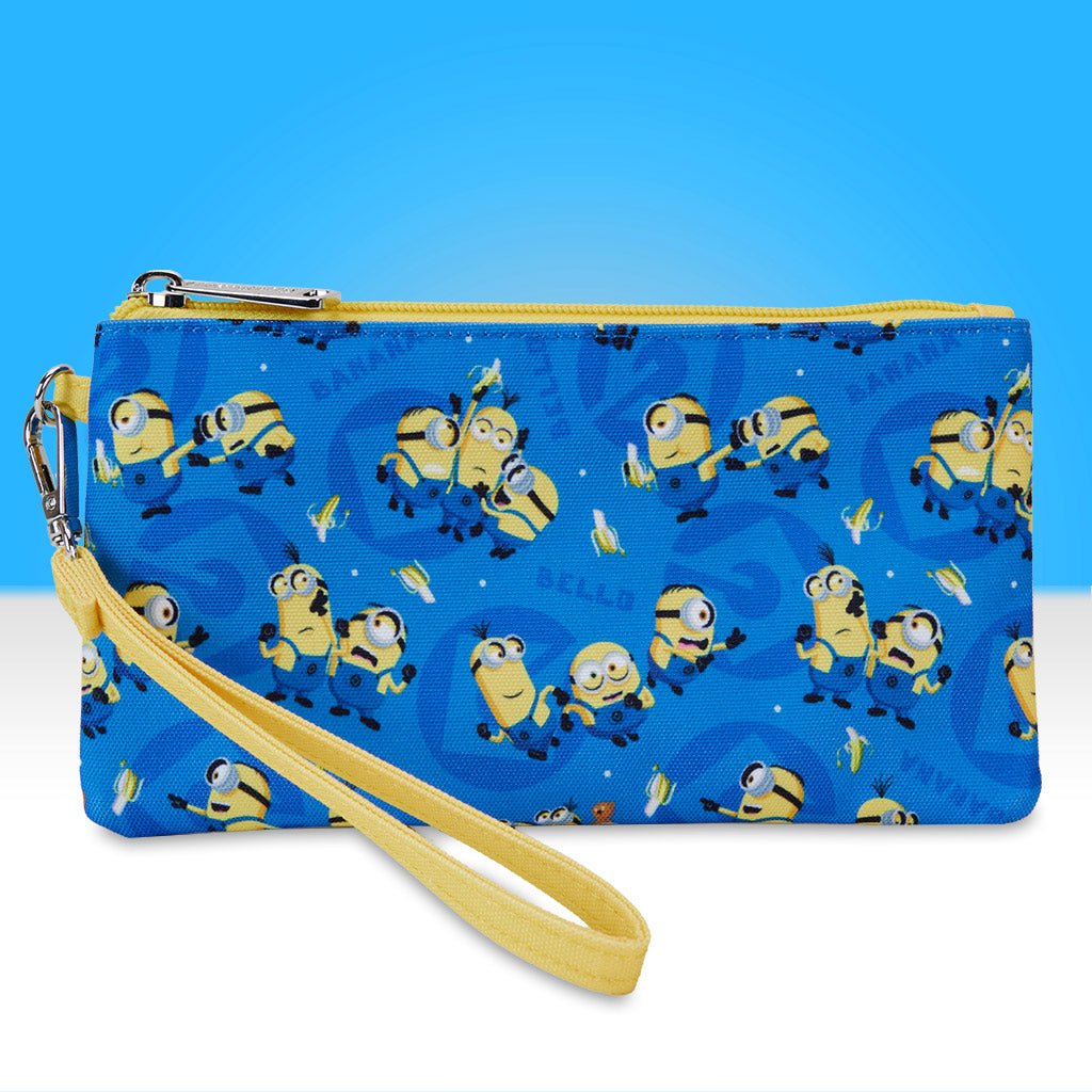 Loungefly x Despicable Me Minion Nylon Wristlet Wallet - GeekCore