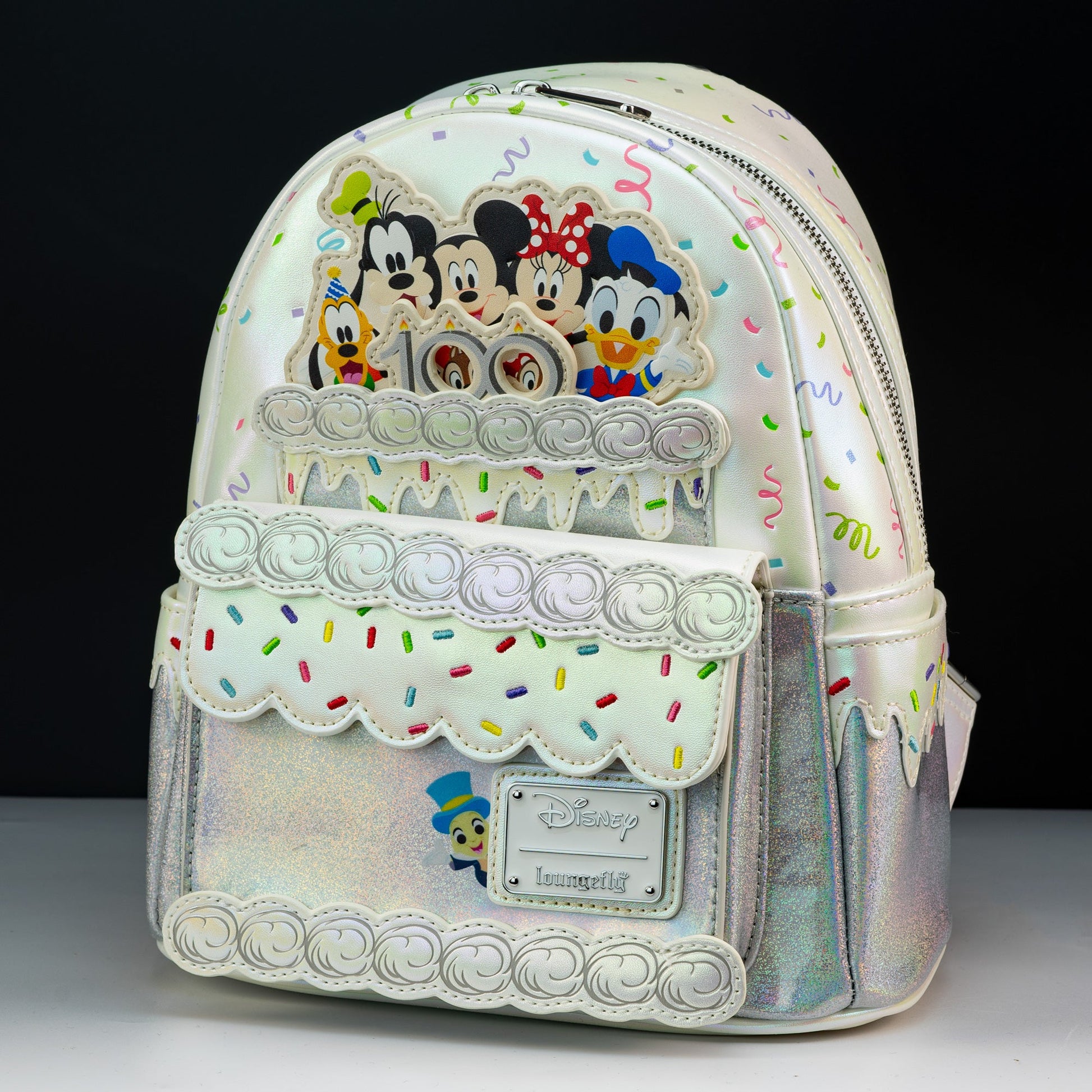 disney100 anniversary celebration cake mini backpack Loungefly x Disney 100th Celebration Cake Mini Backpack – GeekCore