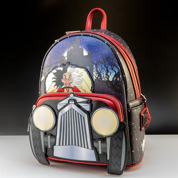 Loungefly x Disney 101 Dalmatians Cruella Car Mini Backpack – GeekCore Loungefly x Disney 101 Dalmatians Cruella Car Mini Backpack – GeekCore