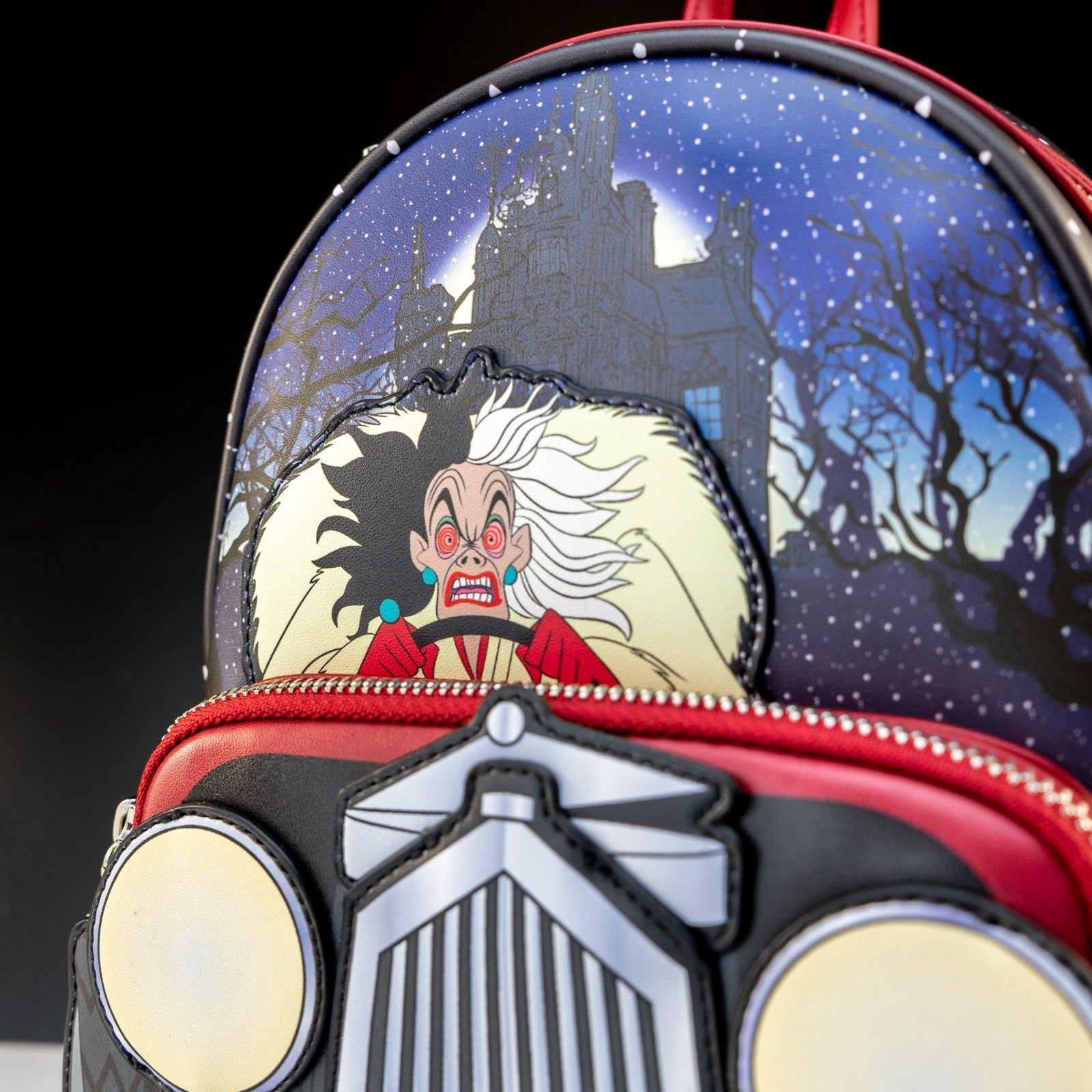 Loungefly x Disney 101 Dalmatians Cruella Car Mini Backpack – GeekCore Loungefly x Disney 101 Dalmatians Cruella Car Mini Backpack – GeekCore
