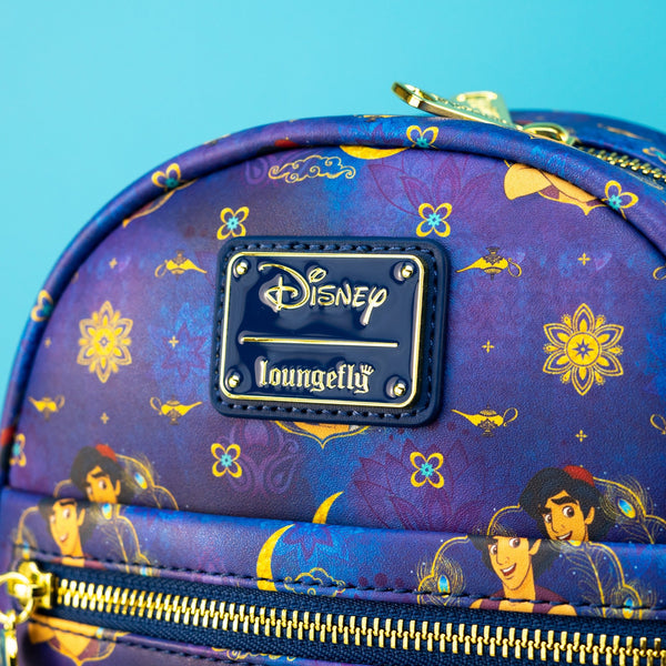 Loungefly x Disney Aladdin Princess Jasmine and Aladdin Print Mini Bac ...