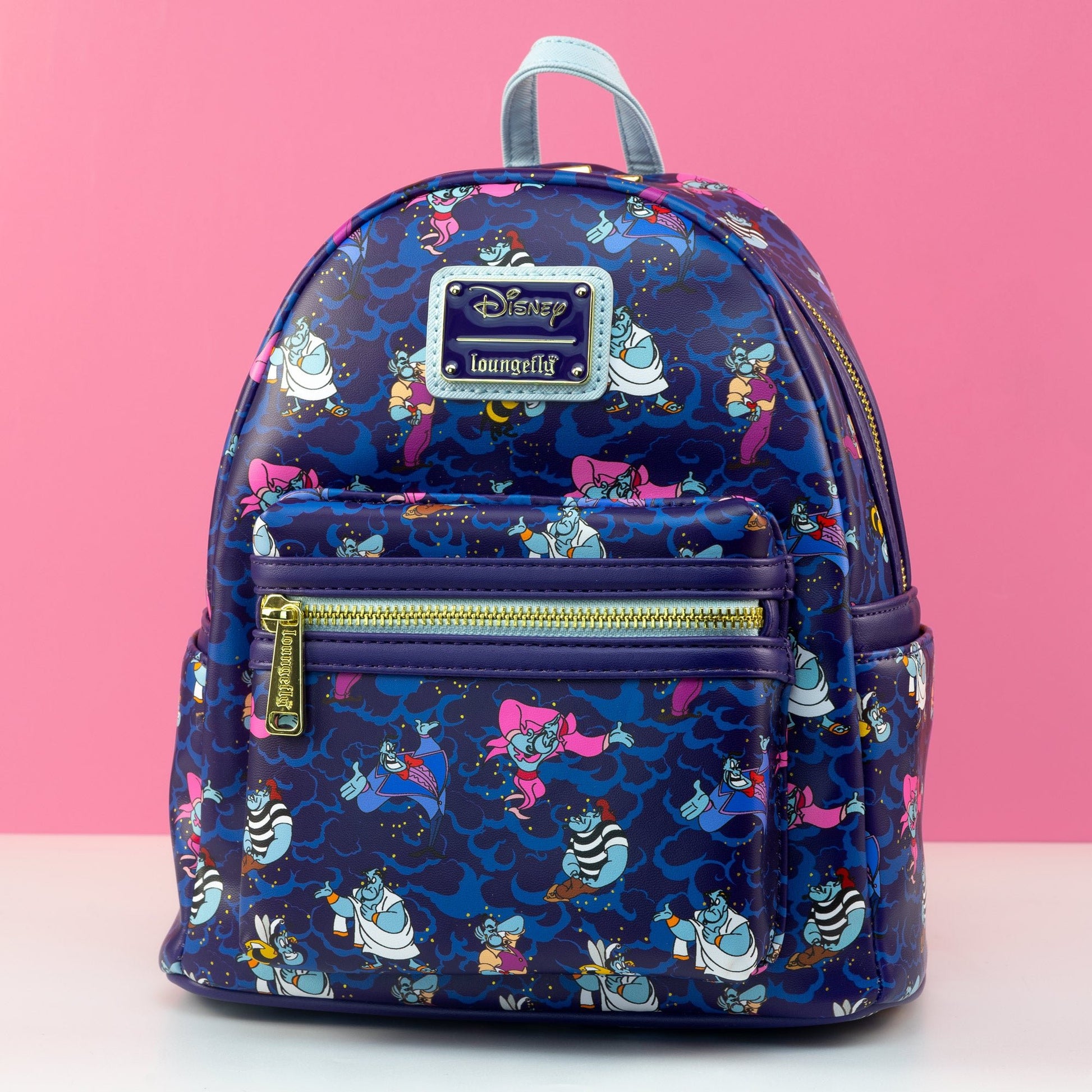 disney genie mini backpack by loungefly aladdin Loungefly x Disney Aladdin The Genie Transformations AOP Mini Backpack – GeekCore