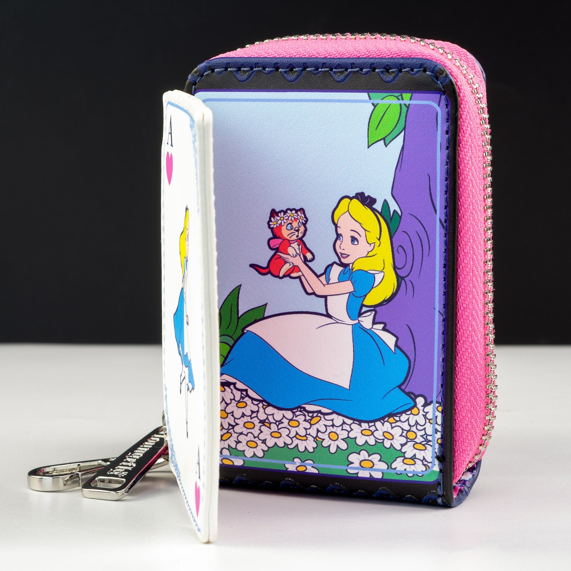Loungefly x Disney Alice in Wonderland Character Playing Cards Accordion Wallet - GeekCore