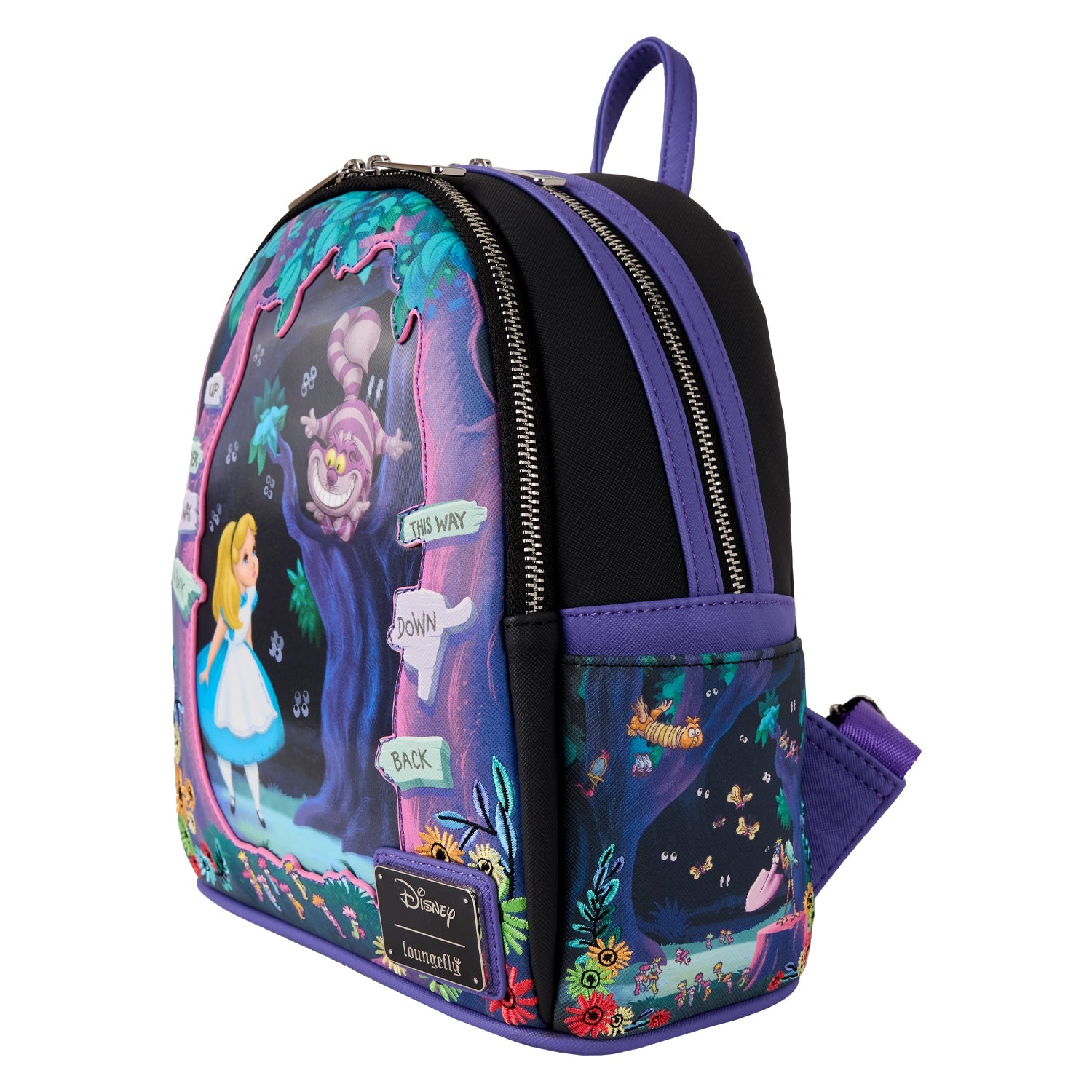 Loungefly x Disney Alice in Wonderland Tulgey Wood Mini Backpack - GeekCore