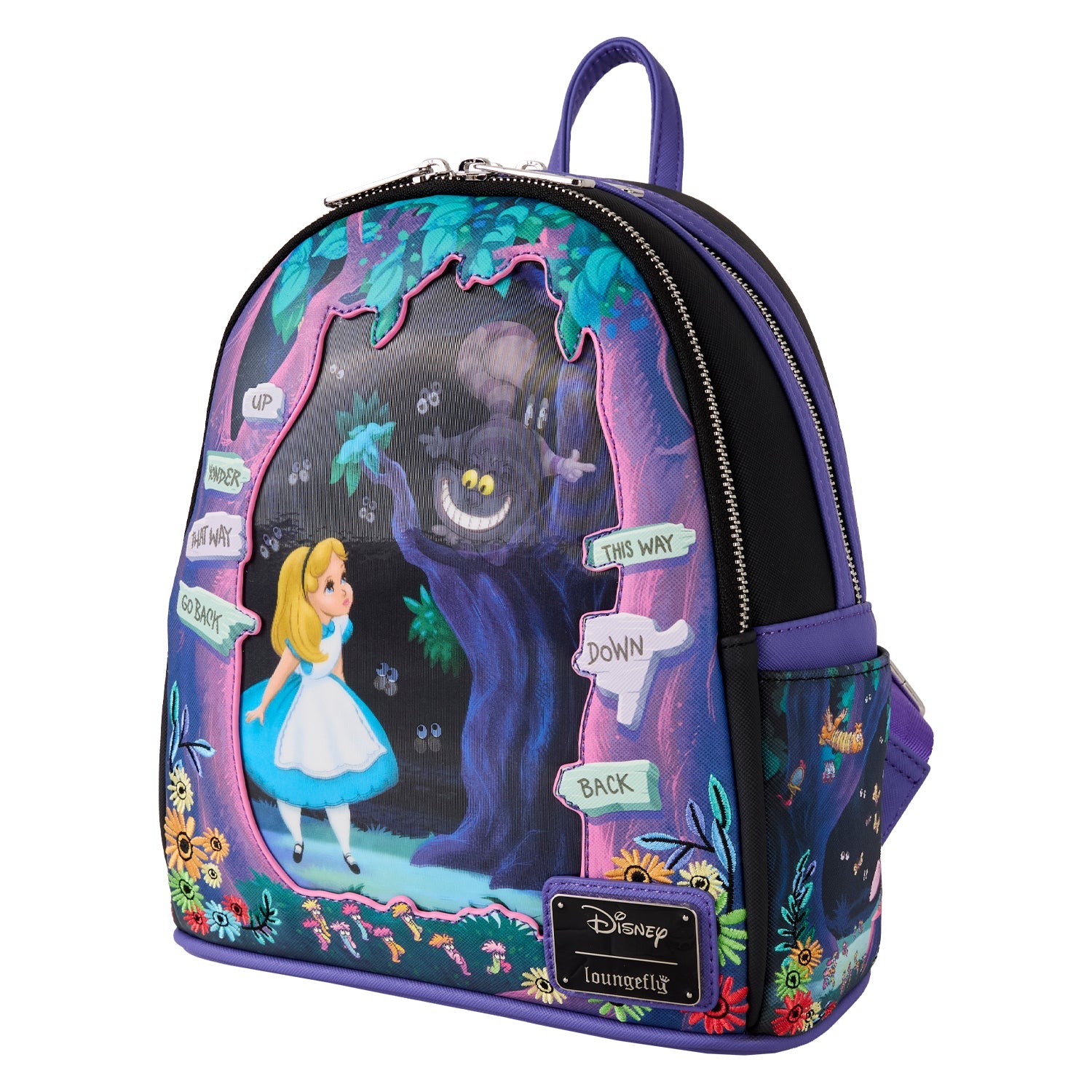 Loungefly x Disney Alice in Wonderland Tulgey Wood Mini Backpack - GeekCore