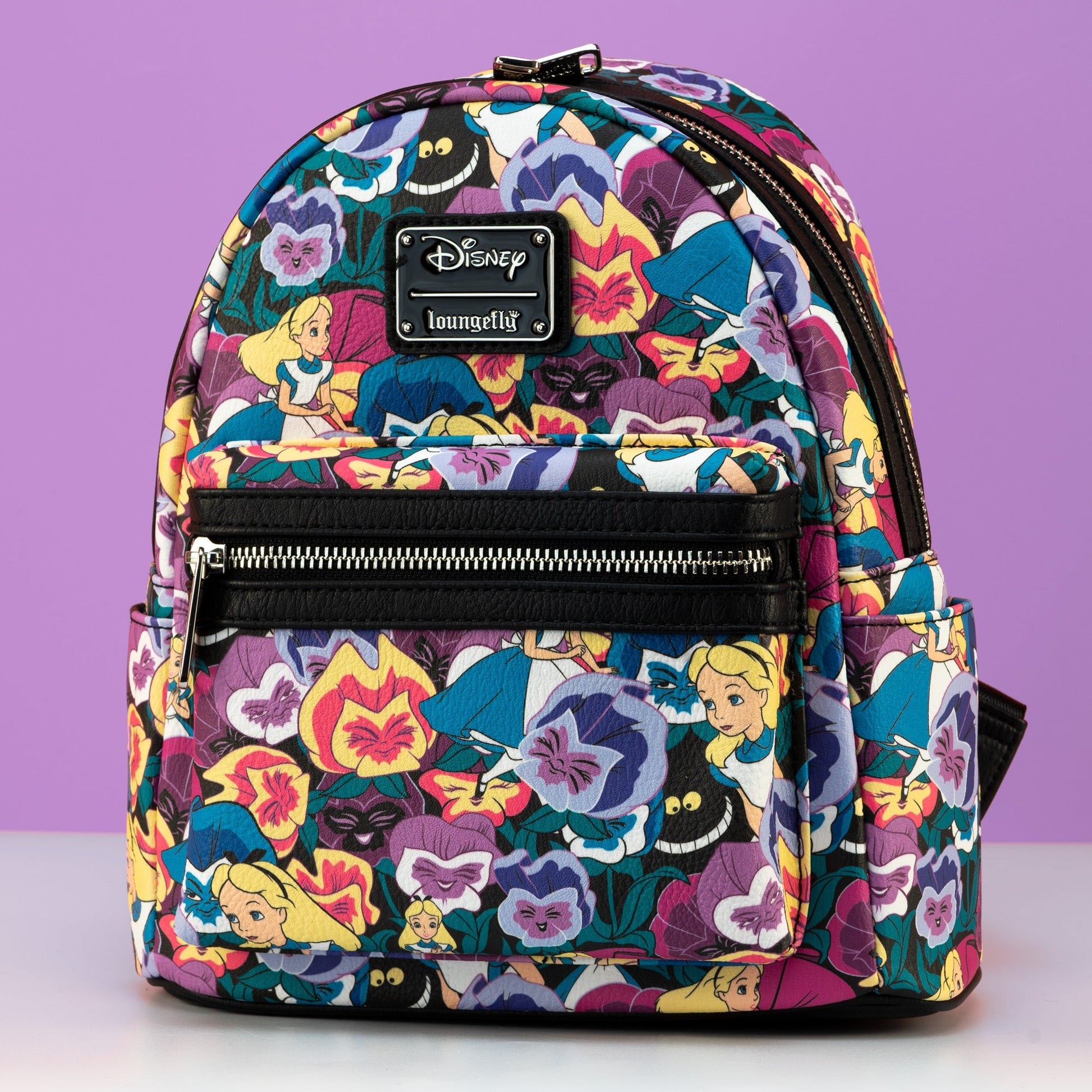 alice in wonderland loungefly mini backpack Loungefly x Disney Alice in Wonderland Wildflowers Mini Backpack – GeekCore