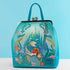 Loungefly x Disney Ariel Floral Kisslock Mini Backpack - GeekCore