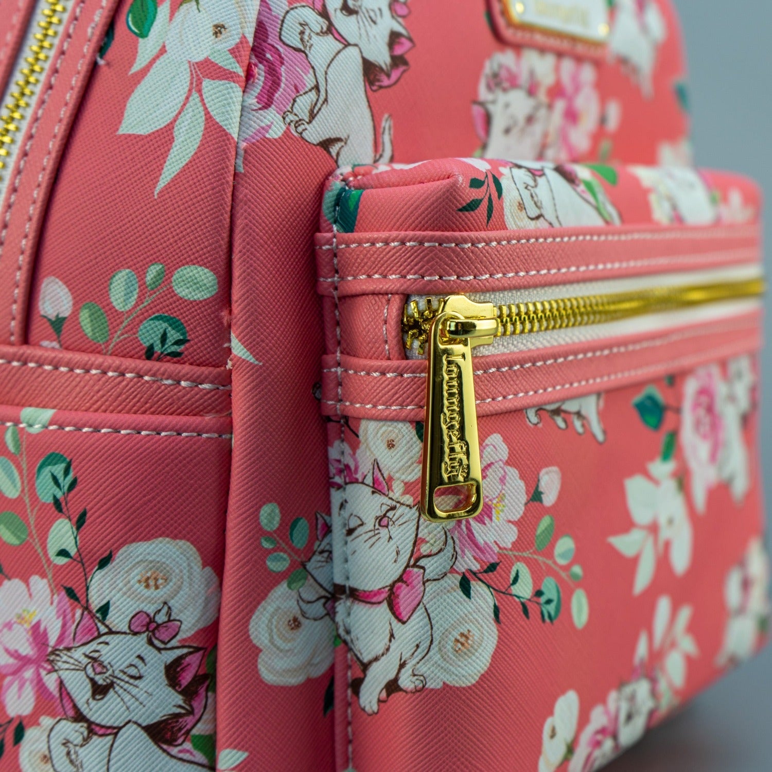 Loungefly x Disney Aristocats Marie Pink Floral Print Mini Backpack ...