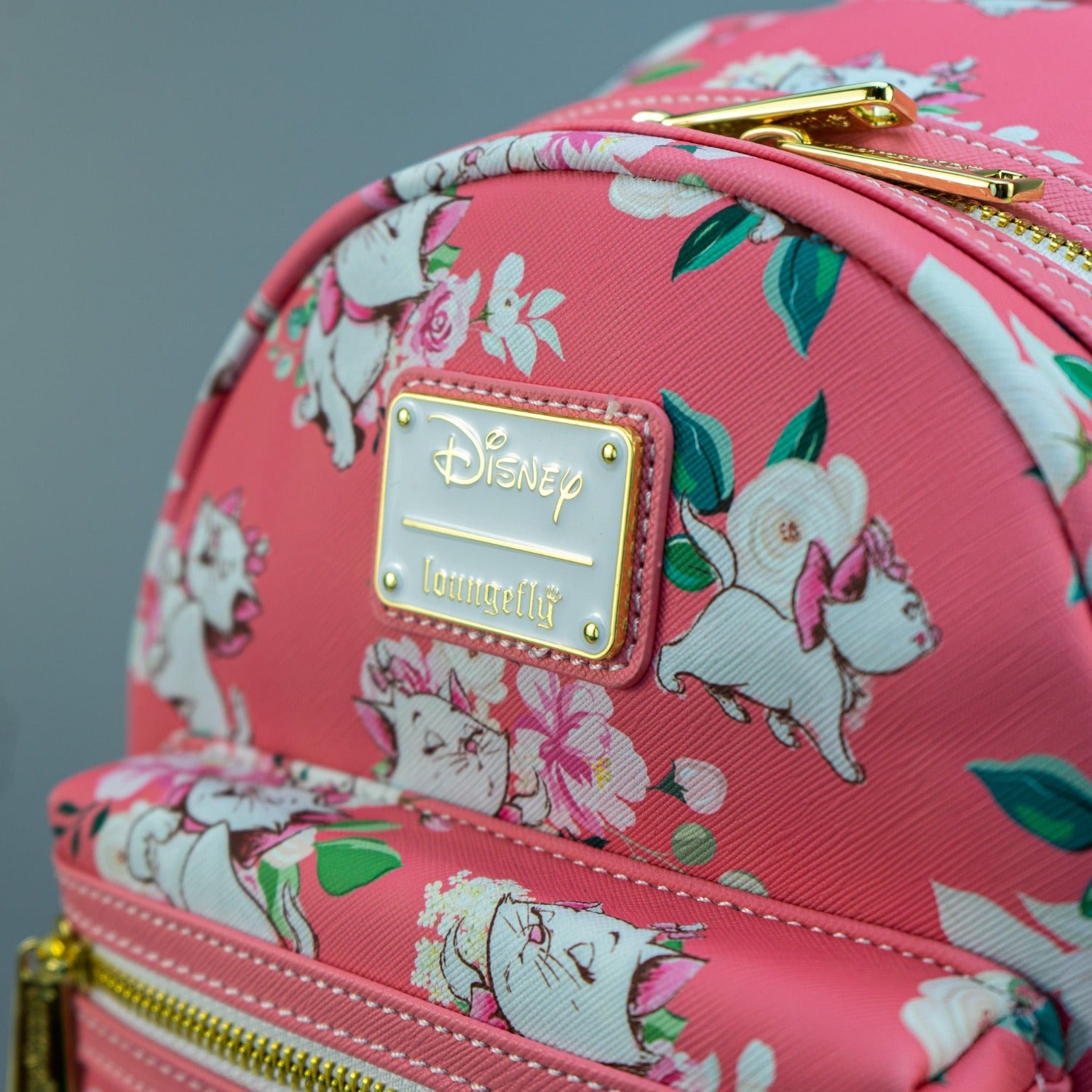 Loungefly x Disney Aristocats Marie Pink Floral Print Mini Backpack ...