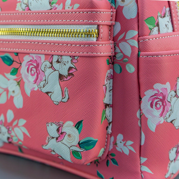 Loungefly x Disney Aristocats Marie Pink Floral Print Mini Backpack ...