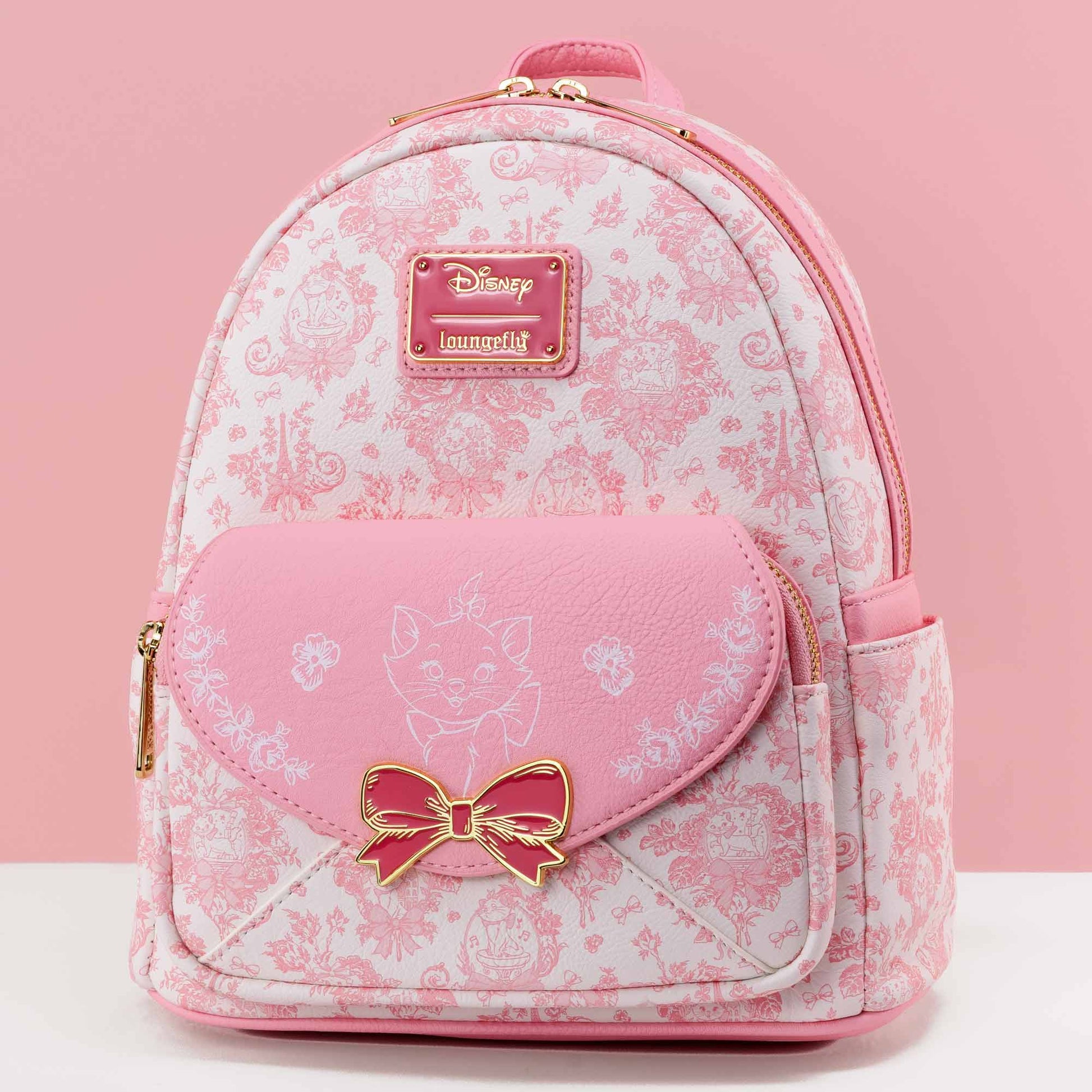 aristocats x loungefly mini backpack Loungefly x Disney Aristocats Marie Toile Print Mini Backpack – GeekCore