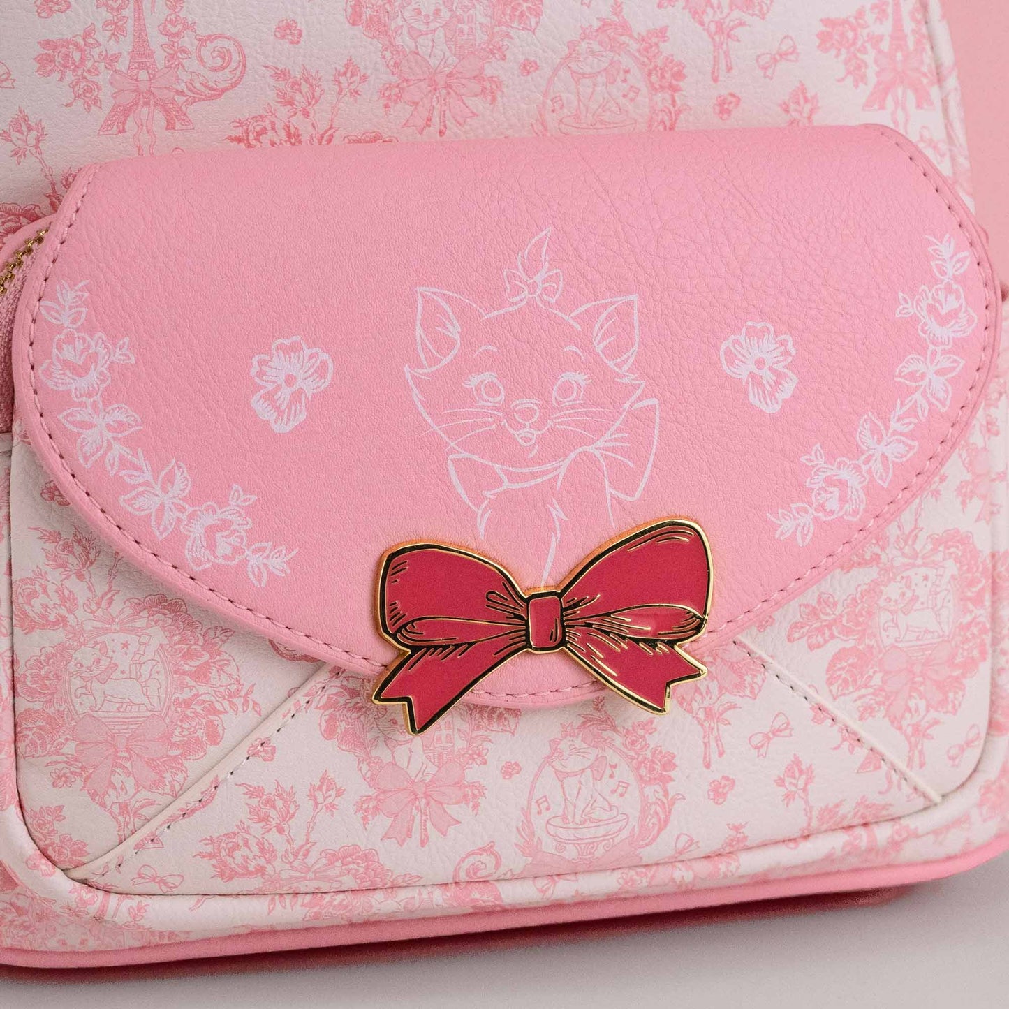 Loungefly x Disney Aristocats Marie Toile Print Mini Backpack - GeekCore