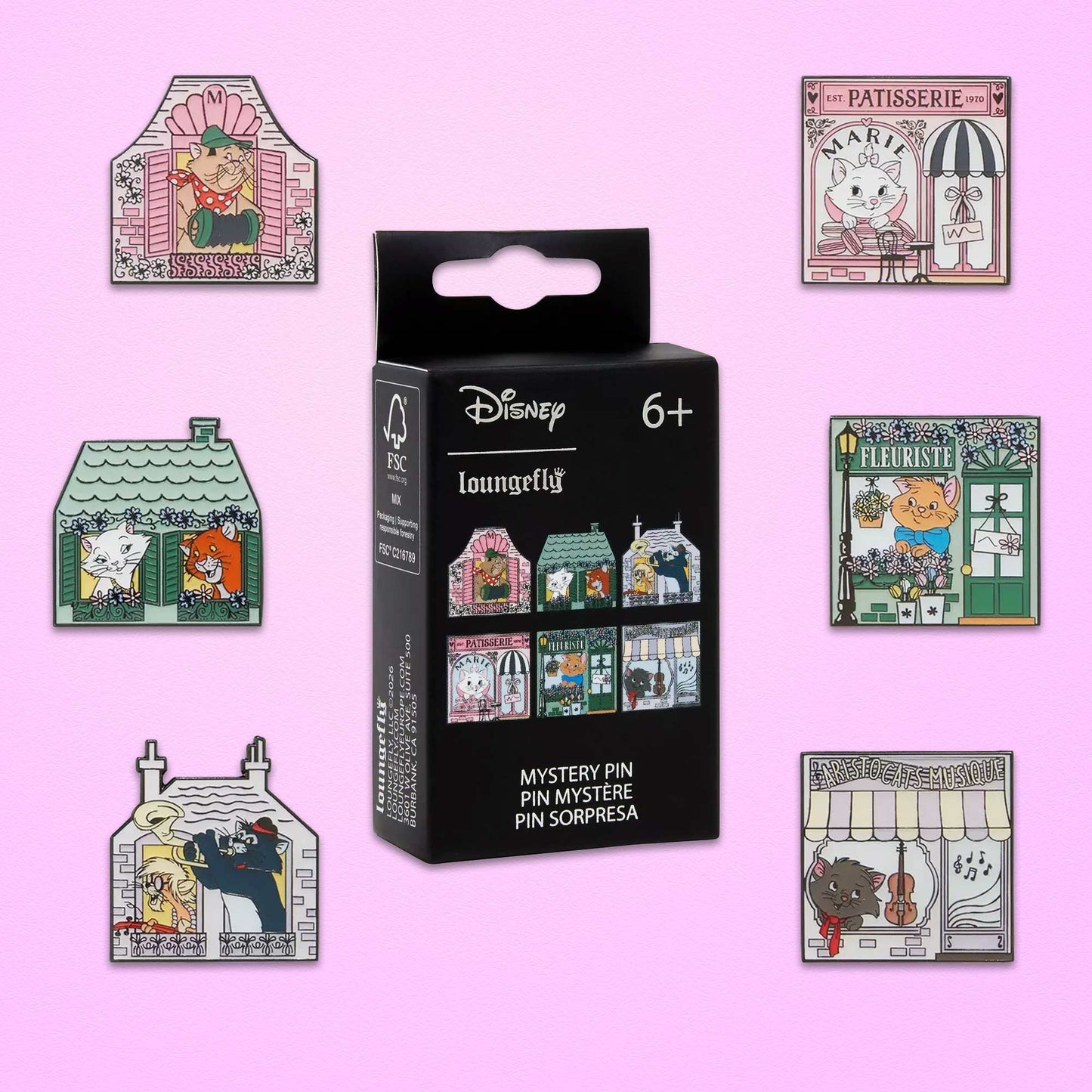 Loungefly x Disney Aristocats Puzzle Blind Box Mystery Pin - GeekCore