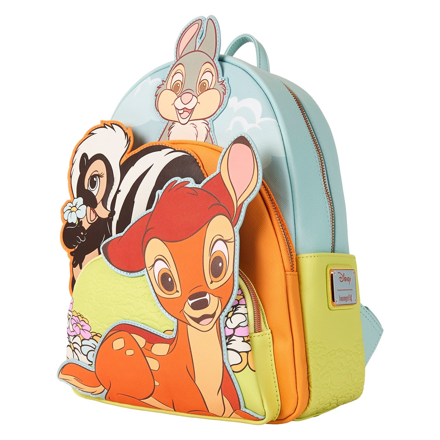 Loungefly x Disney Bambi Triple Pocket Mini Backpack - GeekCore