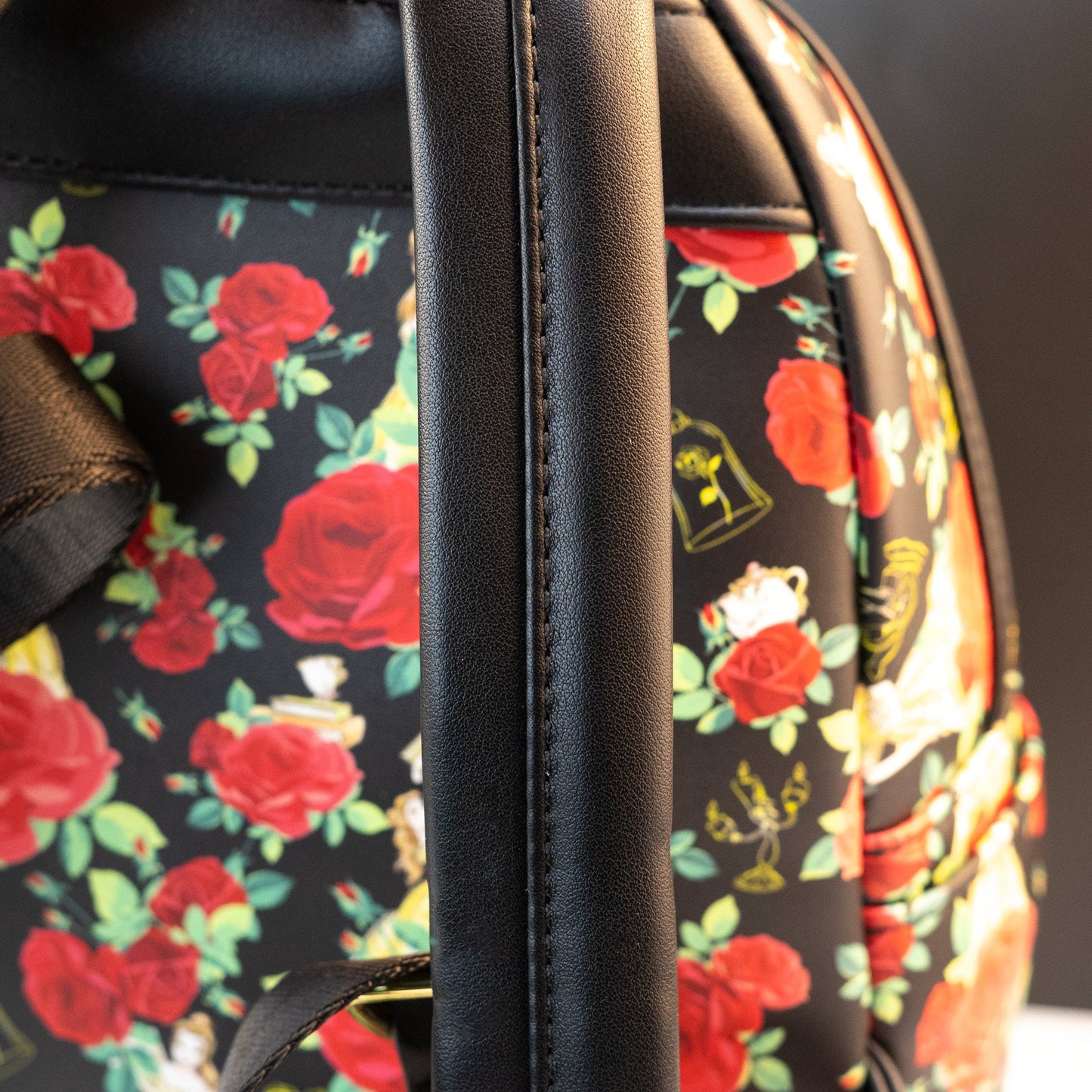 Loungefly x Disney Beauty and the Beast Belle Roses Mini Backpack - GeekCore