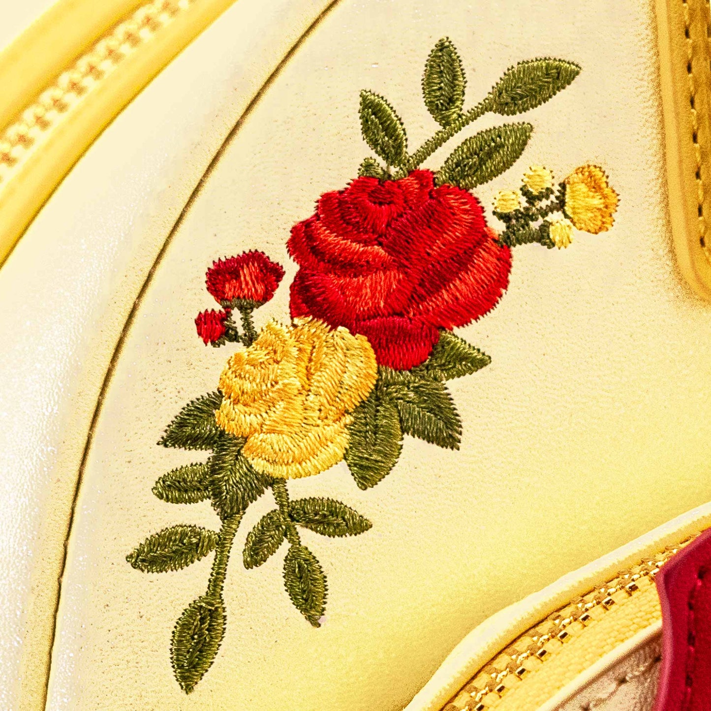 Loungefly x Disney Beauty & The Beast Shimmer Rose Mini Backpack - GeekCore