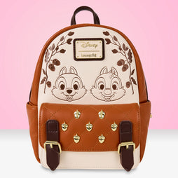 Loungefly x Disney Chip and Dale Quilted Mini Backpack - GeekCore