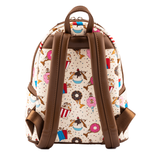Loungefly x Disney Chip and Dale Snackies All Over Print Mini Backpack GeekCore