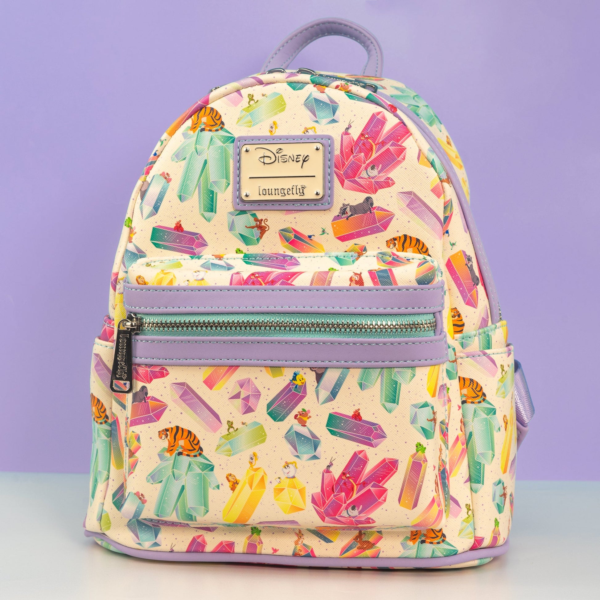 disney crystal sidekicks mini backpack Loungefly x Disney Crystal Sidekicks All Over Print Mini Backpack – GeekCore