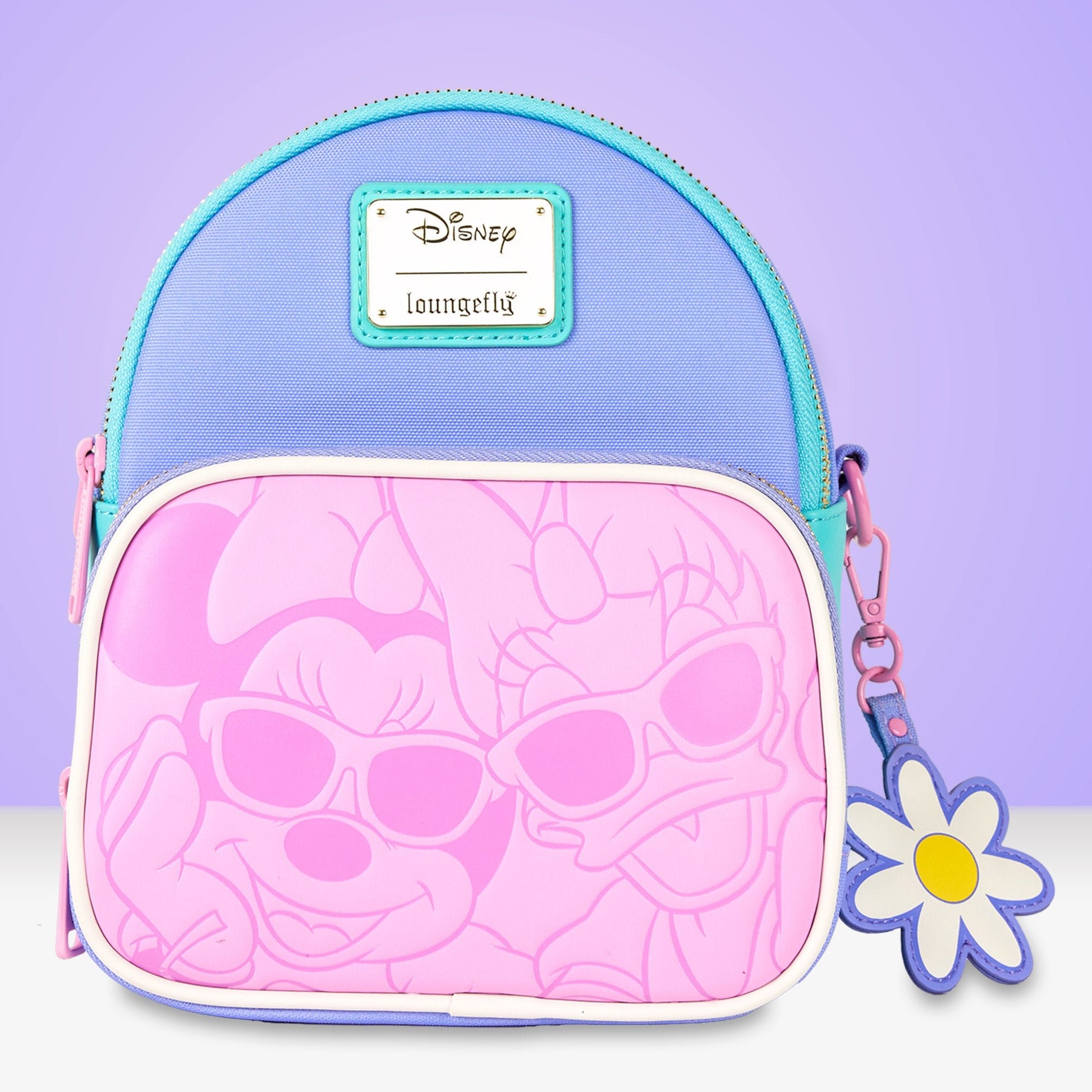 Loungefly x Disney Daisy Duck & Minnie Mouse Mini Convertible Backpack - GeekCore