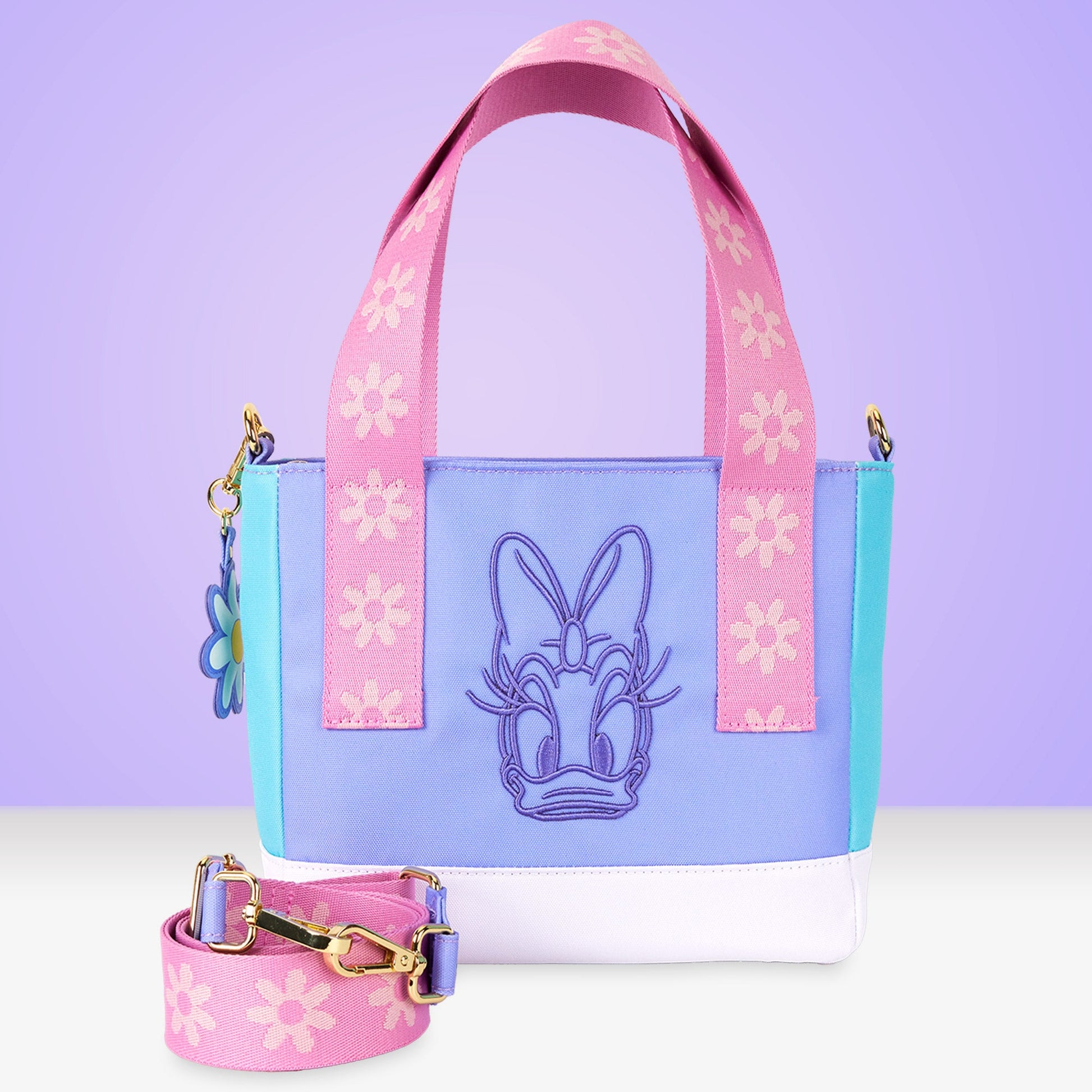 Loungefly x Disney Daisy Duck Nylon Mini Tote Bag - GeekCore