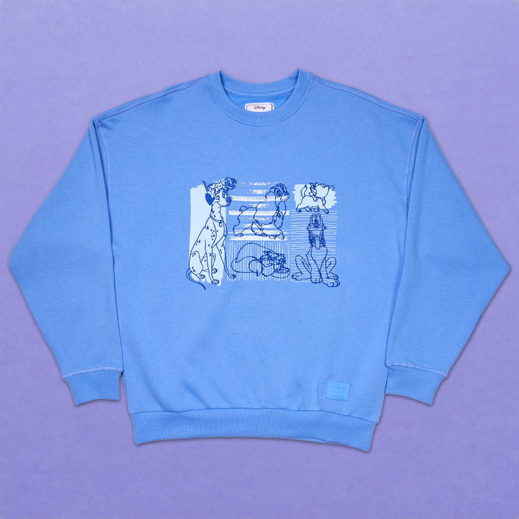 Loungefly x Disney Dogs & Cats Oversized Crewneck Sweatshirt - GeekCore