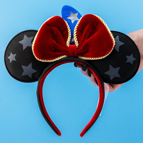 Disney Sorcerer Loungefly and Headband Set Loungefly Disney Fantasia Sorcerer Mickey Hat Figural  main image 4