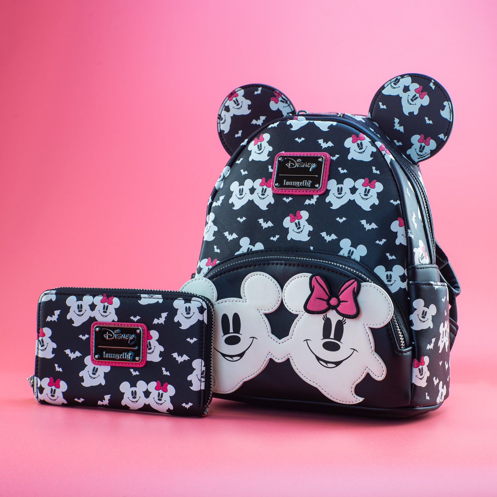 disney mickey mouse ghost glow-in-the-dark mini-backpack Loungefly x Disney Ghost Mickey and Minnie Glow in the Dark Print Mini – GeekCore