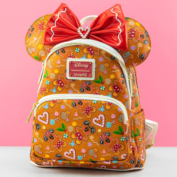 Loungefly x Disney Gingerbread All Over Print Mini Backpack and Headband Set - GeekCore