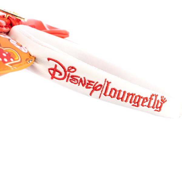 Loungefly x Disney Gingerbread All Over Print Patent Bow Heart Headband - GeekCore