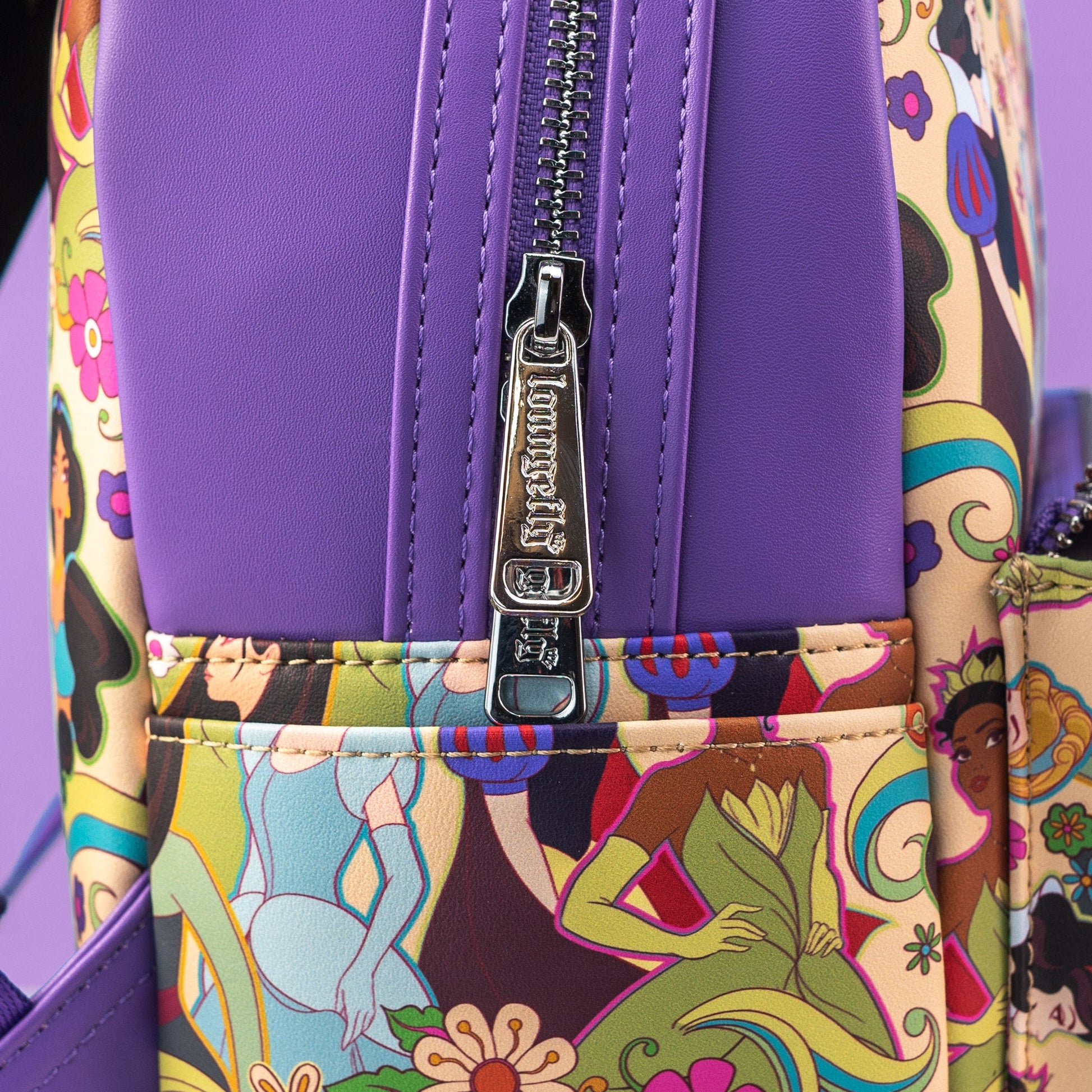 Loungefly x Disney Groovy Princess AOP Mini Backpack - GeekCore