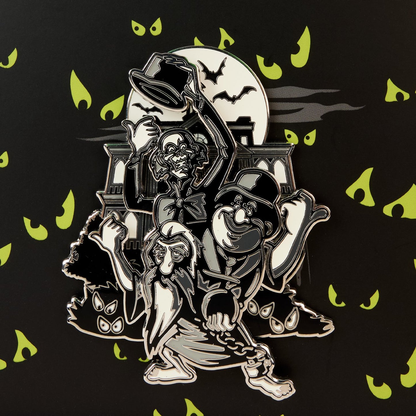 Loungefly x Disney Haunted Mansion Hitchhiking Ghosts Moving 3" Collector Box Pin - GeekCore