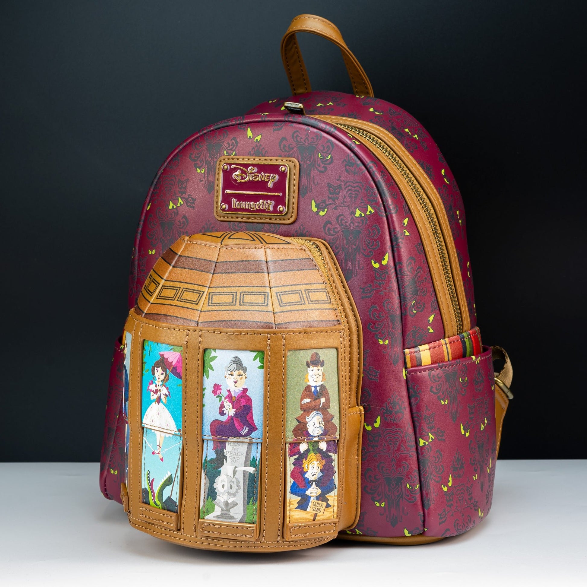disney haunted mansion moving portraits mini-backpack Loungefly x Disney Haunted Mansion Moving Portraits Mini Backpack – GeekCore