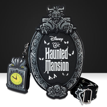 Loungefly x Disney Haunted Mansion Plaque Crossbody Bag - GeekCore