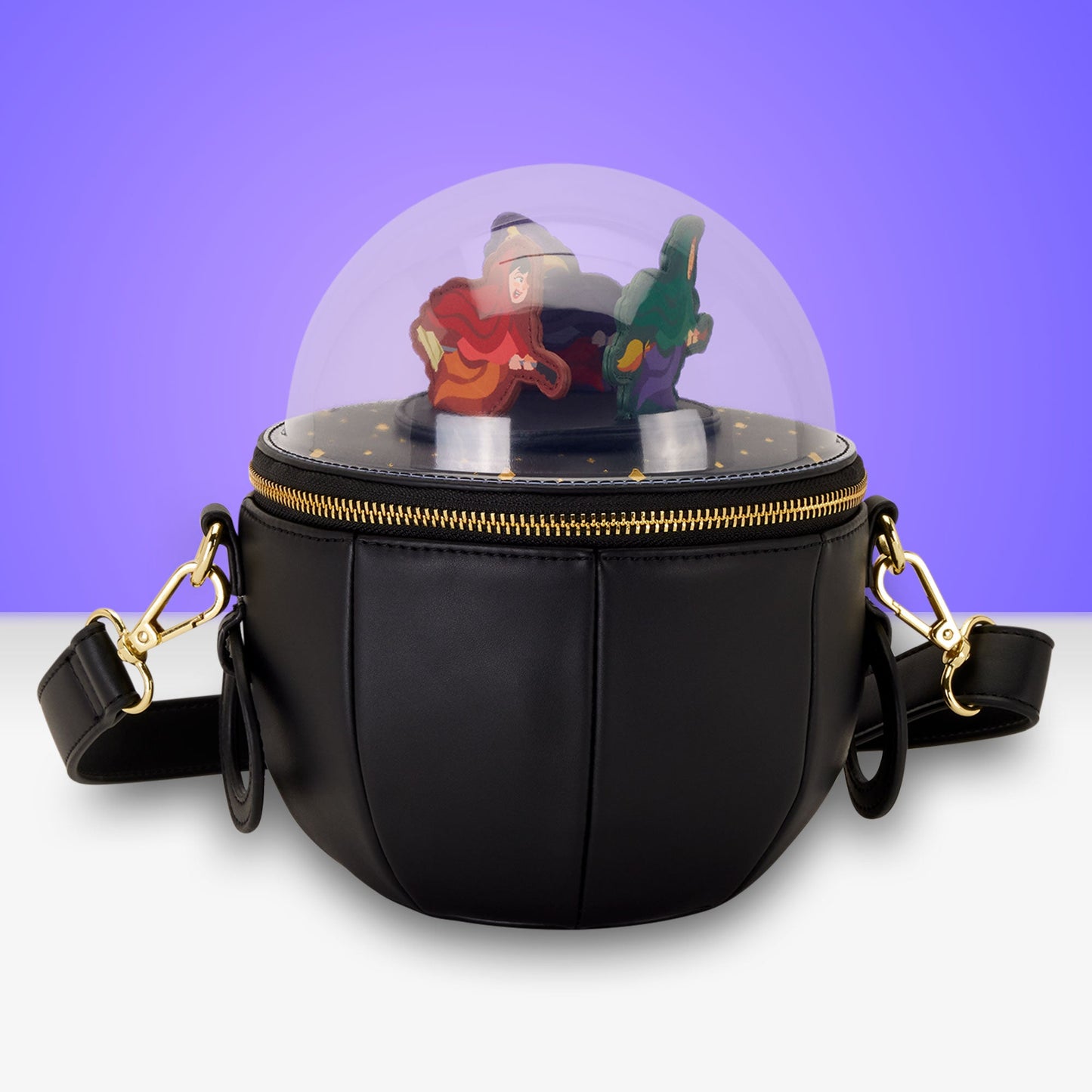 Loungefly x Disney Hocus Pocus Sanderson Sisters Flying Dome Crossbody Bag - GeekCore