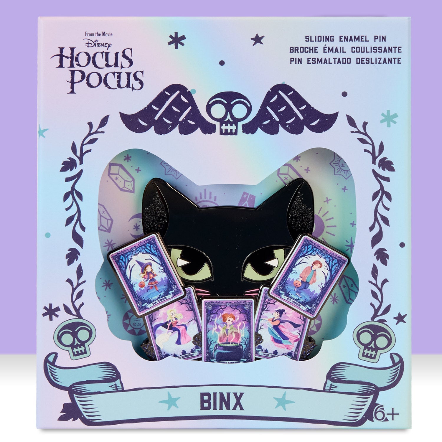 Loungefly x Disney Hocus Pocus Tarot Binx Glow In The Dark Sliding 3