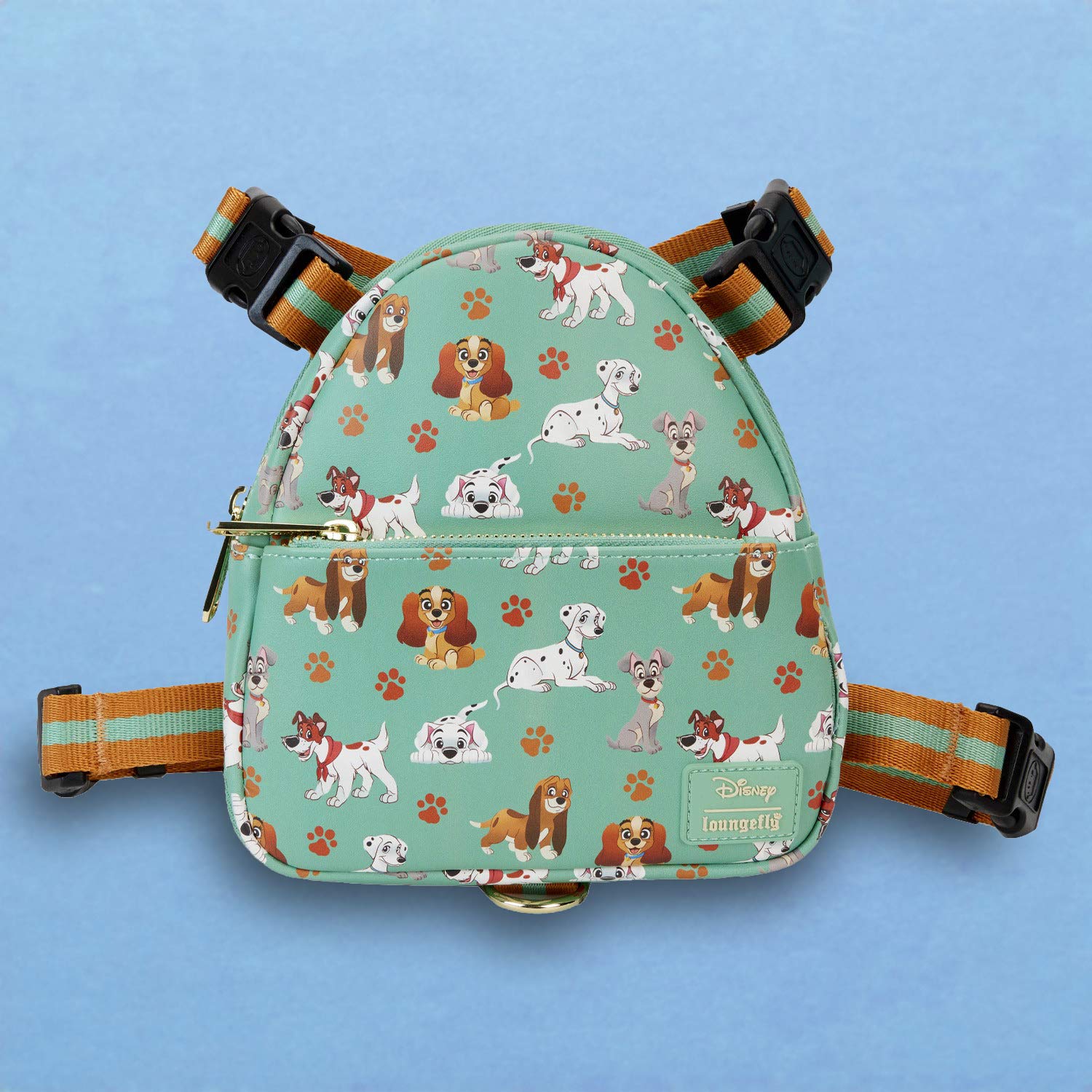 Loungefly x Disney I Heart Disney Dogs AOP Dog Harness - GeekCore