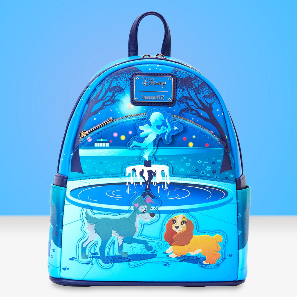Loungefly x Disney Lady and the Tramp 70th Anniversary Mini Backpack - GeekCore