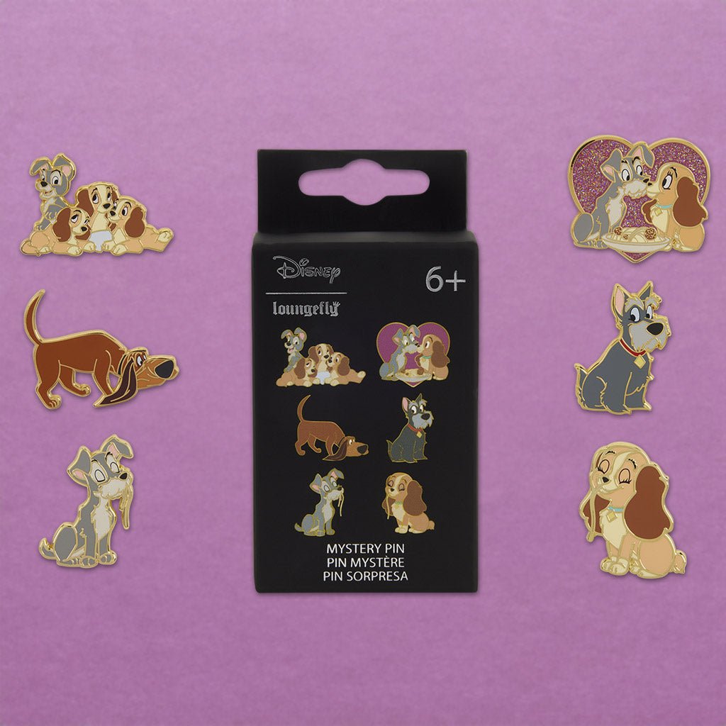 Loungefly x Disney Lady and the Tramp Blind Box Mystery Pin - GeekCore
