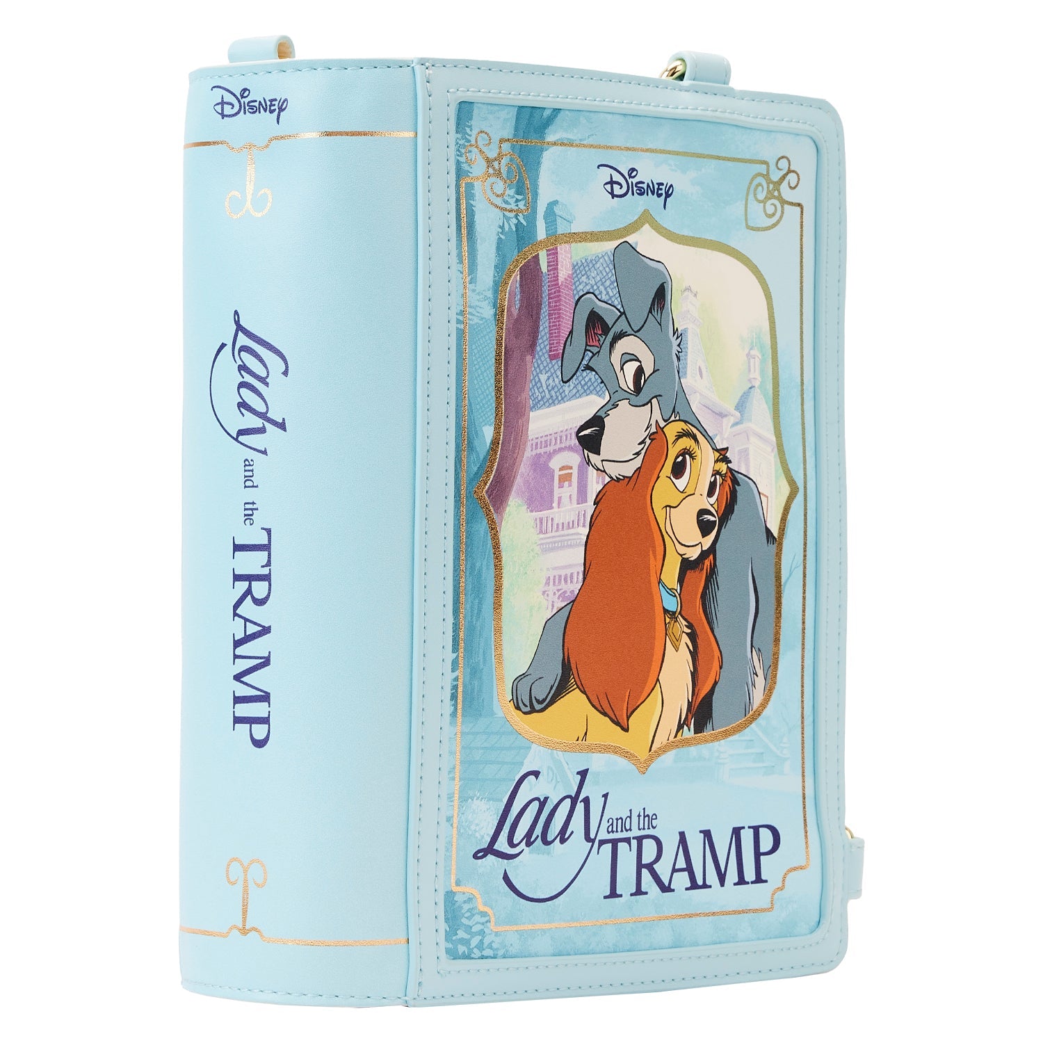 Loungefly x Disney Lady and the Tramp Book Convertible Crossbody Bag - GeekCore