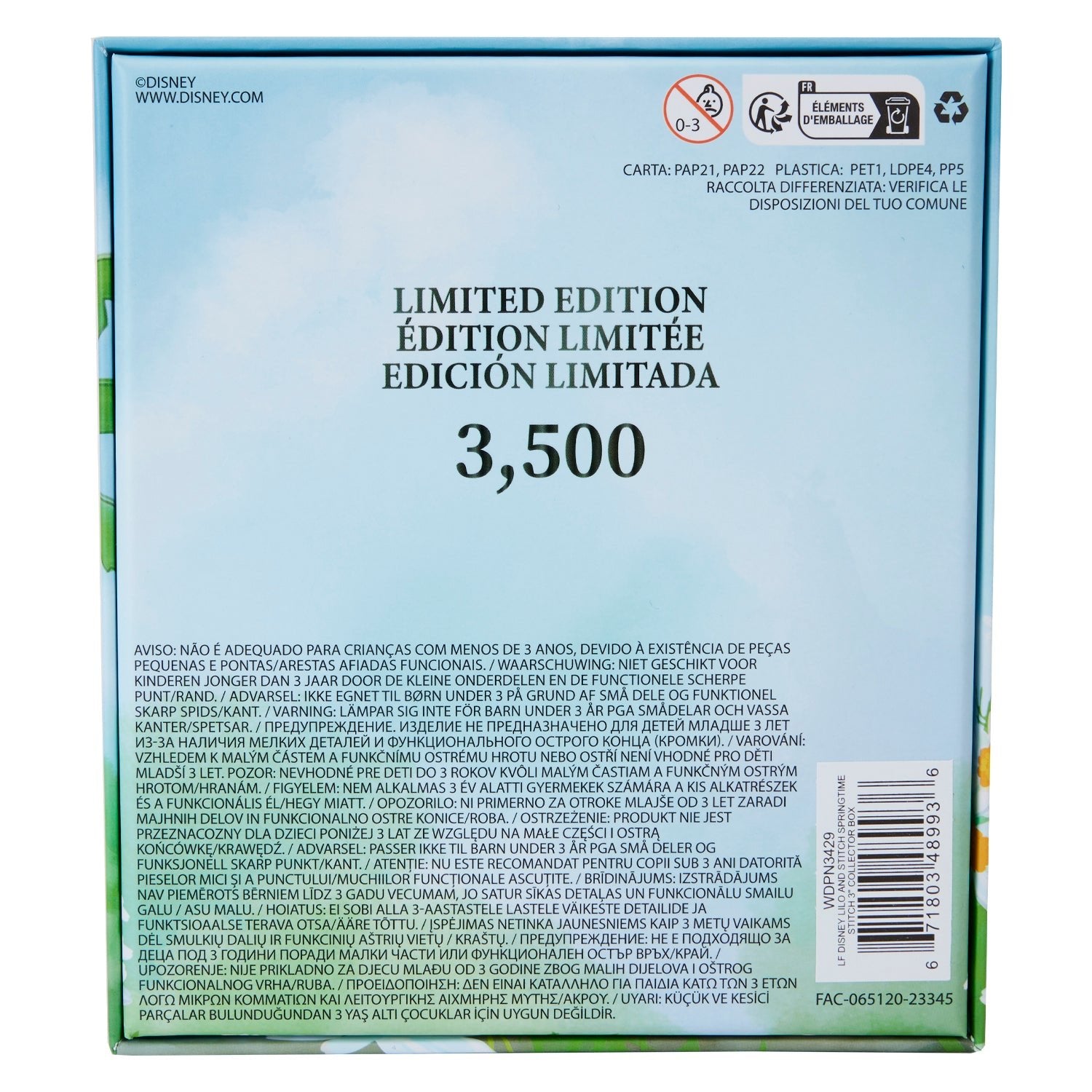 Loungefly x Disney Lilo and Stitch Springtime Stitch 3 Inch Sliding Pin - GeekCore