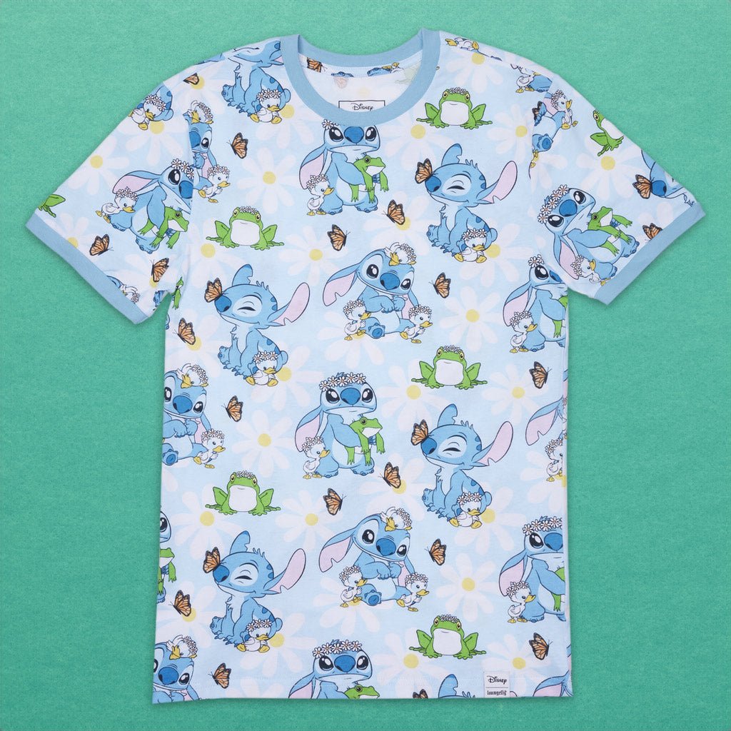 Loungefly x Disney Lilo and Stitch Springtime Unisex T - Shirt - GeekCore