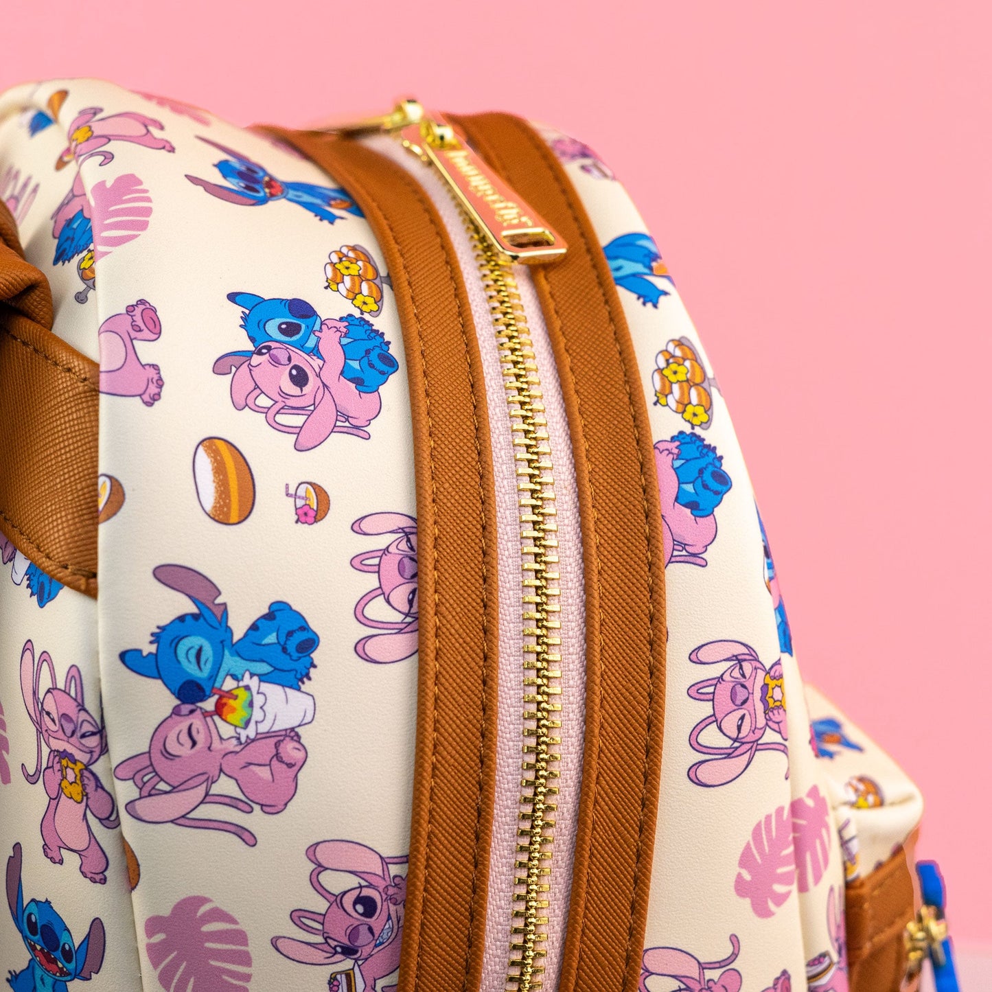 Loungefly x Disney Lilo & Stitch Angel and Stitch Sweet Treats Print Mini Backpack - GeekCore